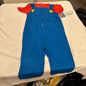 Nintendo Super Mario Red and Blue Hoodie pajamas